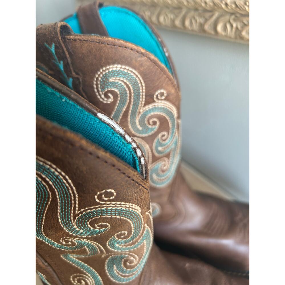 Justin gypsy women’s brown cowgirl steel toe waterproof boots size 6.5 - Picture 6 of 10